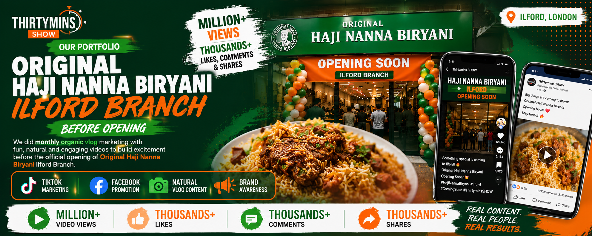 Original Haji Nanna Biryani – Ilford Branch Launch Marketing