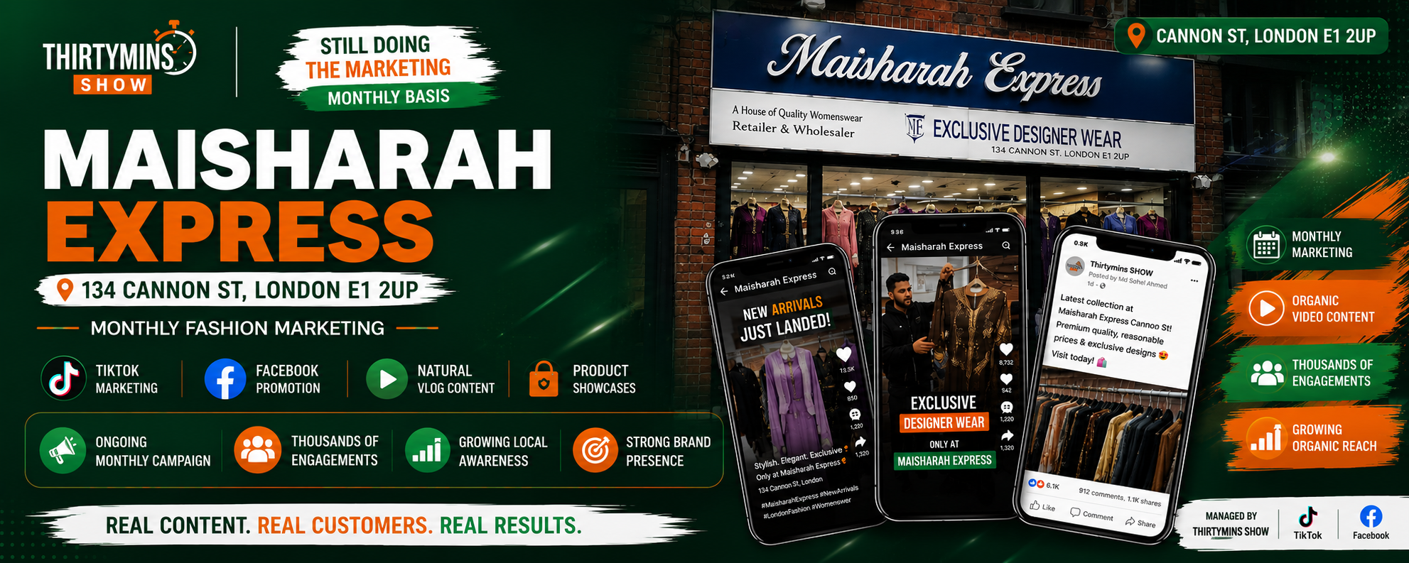 Maisharah Express – Monthly Clothing Shop Marketing